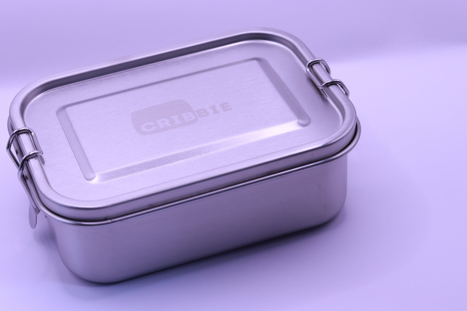 Cribbie 800ml stainless steel food container โ durable, non-toxic lunchbox with lid closed